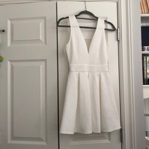 White cocktail dress never been worn
